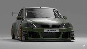 205 motor means the diameter of iron ring of rotor is 205mm, for all 205 motor, e.g. Video Prior Design Dacia Logan With Mega Widebody Kit