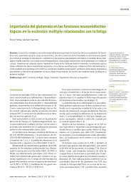La esclerosis múltiple es una enfermedad neurológica que se caracteriza por la inflamación y la destrucción de la mielina del sistema nervioso central. Pdf Importancia Del Glutamato En Las Funciones Neuroendocrinologicas En La Esclerosis Multiple Relacionadas Con La Fatiga