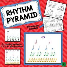 Rhythm Pyramid Posters And Rhythm Worksheets