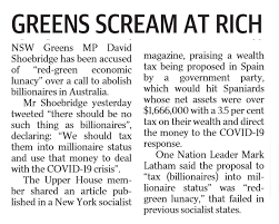 Uživatel David Shoebridge na Twitteru: „Taxing billionaires is "red green  economic lunacy" or screaming at the rich say the paper owned by a  billionaire. Meanwhile the top 1 per cent of Australians,