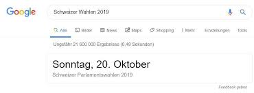 Dieser wandel wird die schweiz nun mindestens für die nächsten vier jahre prägen. Schweizer Wahlen 2019 Ein Bekanntes Google Doodle Zu Den Heutigen Schweizer Parlamentswahlen 2019 Gwb