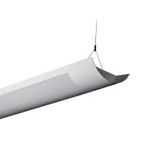 Alcon Lighting Ashton 10103 8 Half Perforated 8 Foot T8 And T5ho Fluorescent Architectural Suspended Light Fixture Uplight Direct And Downlight Indirect Alconlighting Com
