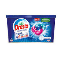 BIO PRESTO POWER CAPS CLASSICO TOTAL 4+1 CAPSULE PER IL BUCATO 18 LAVAGGI