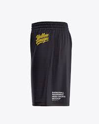 Download Basketball Reversible Mesh Short Mockup Side View In Apparel Mockups On Yellow Images Object Mockups