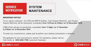 Most of the bank's income is derived from net. Cimb Assists Twitter àªªàª° My Important Notice The Following Services Will Be Temporarily Unavailable