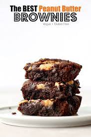 The Best Peanut Butter Brownies V Gf 35min The Conscientious Eater Recipe Dairy Free Baking Vegan Dessert Recipes Peanut Butter Brownies