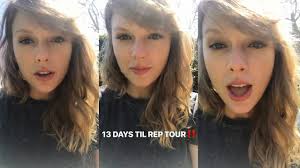 Taylor swift made us fearless to speak now ( ї lövἕ ϋ ). Taylor Swift Snapchat Story 25 April 2018 13 Days Til Reputation Tour Youtube