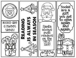 Christmas Printable Bookmarks Bookmarks Printable Coloring Bookmarks Christmas Bookmarks