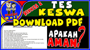 Maybe you would like to learn more about one of these? Download Materi Tes Kesehatan Jiwa Keswa Pdf Apakah Aman Youtube