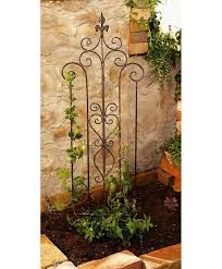 Details About 14 X 46 In Decorative Metal Trellis Garden Stake With Scroll Accent In 2020 Metal Trellis Metal Garden Trellis Garden Trellis