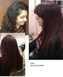 Hair Colour Sleek Gloss From Dark Brown To Light Mahogany Hair Color Mahogany Hair Color Pictures Dark Chocolate Hair Color