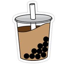 Boba Time Milk Tea Sticker By Nissaerith In 2020 Bubble Stickers Coffee Stickers Kawaii Stickers
