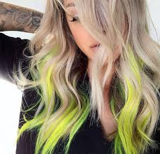 Neon Blonde By Emilyboulinhair Pravana Neonhair Neon Hair Neon Hair Color Neon Hair Highlights
