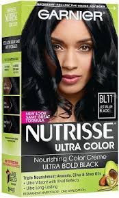 These are the best box hair dye brands for in the lab, we dye swatches with brown, blonde, red, and black shades and evaluate them for their gray coverage. Garnier Nutrisse Permanent Haircolor Blue Black Bl11 Ultra Bold Black Jet Blue Black Ad Haircolor