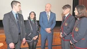 Fermanagh pupils quiz Consul General
