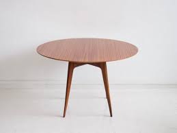What makes a round dining table a round table? Italian Modern Round Wooden Dining Table 1950s For Sale At Pamono