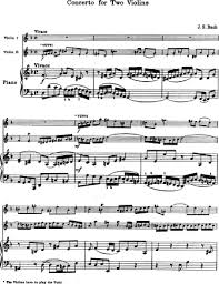Allegro ma non troppo 2. Concerto For Two Violins In D Minor Bwv 1043 Double Concerto Johann Sebastian Bach Free Violin Sheet Music