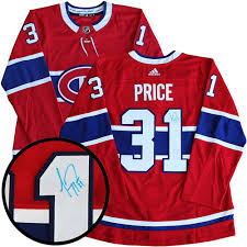 Joueurs de hockey sport légendes sportif canadien. Chandail Adidas Red Pro Autographie Par Carey Price Des Canadiens De Montreal De Frameworth Best Buy Canada