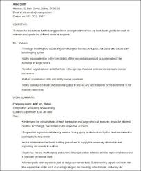 sample bookkeeper resume templates