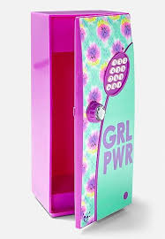Girl Power Tie Dye Mini Locker For Girls Tween Girl Gifts Lockers American Girl Doll Furniture