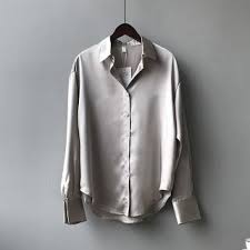 Whenever you want to save money while. 2020 Satin Silk Button Up Shirt Tops Ladies Elegant White Office Work Shirt Blouse Women Fashion Long Sleeve Solid Color Shirts Shopee Malaysia