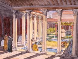 Gaule Vienna Vienne Saint Romain En Gal Peristyle De La Maison Des Dieux Oceans En 2020 Peristyle Saint Romain Romain