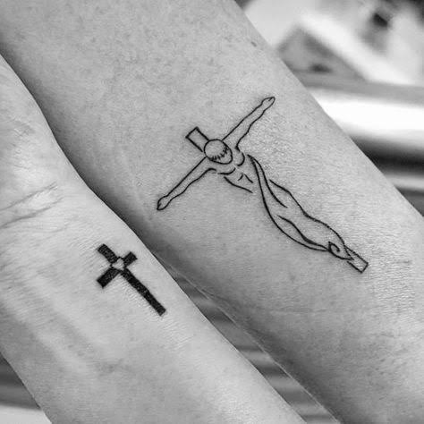 51 Simple Cross Tattoos for Men