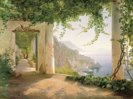 Amalfi Dai Cappucini Carl Frederic Aagaard 1833 1895 Landscape Paintings Scenic Art Amalfi