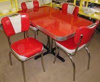 I Really Have A Hankering For An Old Fashioned 50 S Diner Table And Chairs I Just Can T Justify The Cost For A Reproduction So Diner Table Diner Dinette Sets