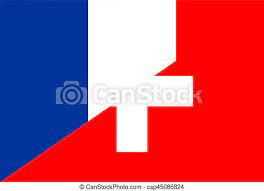Schweiz schild flagge bestickter aufnäher zum aufbügeln/annähen. Frankreichs Schweiz Flagge Frankreichs Nachbarstaaten Mit Halbflagge Canstock