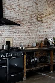 Kitchen Contrasts Bare Brick And Black Railway House By Jeroen Van Zwetselaar Brick Wall Kitchen Home Decor Kitchen Kitchen Interior