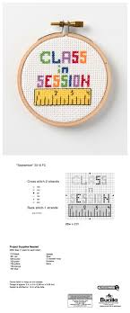 Maybe you would like to learn more about one of these? Class In Session Back To School Free Cross Stitch Pattern Plaid Online