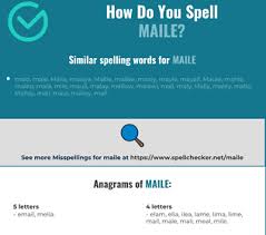 Naming a baby is considered to be the most sacred responsibility for a parent living around the the name malay consists of 5 letters and 1 word that includes it in a short name however malay name meaning is quite snazzy. Correct Spelling For Maile Infographic Spellchecker Net