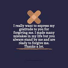 Thank You Messages For Forgiveness