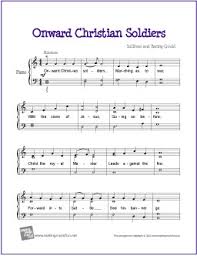 This online tool helps you learn to play a variety of virtual music instruments, become an online pianist and create your own extraordinary music! Onward Christian Soldiers Free Easy Piano Sheet Music