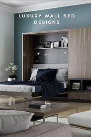 The room feels like a true office and we still have a comfortable bed for our guests to sleep in. Luxury Modern Wall Murphy Beds Wall Bed Designs Bed Wall Custom Wall Beds