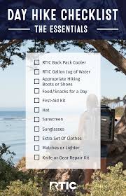 Day Hike Checklist In 2020 Day Hike Outdoor Outdoors Adventure
