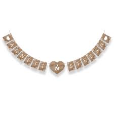 Die größe der wimpel misst in der oberen breite 20cm und in der höhe 30cm. Hochzeit Wimpelkette Rustikal Mit Weisser Spitze Jetzt Bestellen