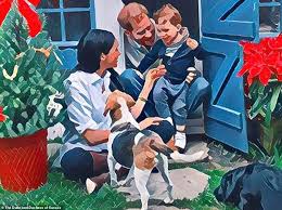 Meghan markle and prince harry share first american christmas card — and archie has red hair! Meghan Markle And Harry Release Their Christmas Card Showing Off Archie S Shock Of Red Hair Daily Mail Online