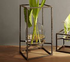 Pb Irving Metal Glass Vase Vase Tall Vase Glass Vase Glass Blowing