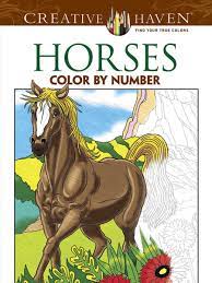 I especially like that the colors are easy to tell apart, unlike quite a few other color by number books on the market. Creative Haven Coloring Books Horses Color By Number Coloring Book Paperback Walmart Com Walmart Com