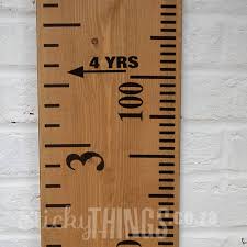 diy growth chart ruler sticker inches feet cms growth chart decal