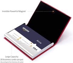 Free shipping on orders over $25 shipped by amazon. Buy Business Card Holder Business Card Case Luxury Pu Leather Stainless Steel Multi Card Case Business Card Holder Wallet Credit Card Id Case Holder For Men Women Red Hellip Online In Uae B07f1qn8ph