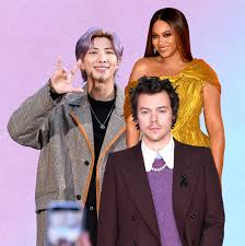 But that impressive client list could soon include harry styles, who randomly graces the december issue of vogue in a gucci dress. Harry Styles Beyonce And Bts S Rm Named Power Dressers Of 2020 By Lyst Teen Vogue