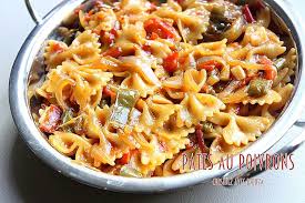 Pates Aux Poivrons Farfalles Recette Pates Aux Poivrons Recette Pates Legumes Recettes De Cuisine