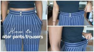 Feathered hat, surcoat, fancy shirt, short pants, thigh boots. How To Alter A Pair Of Pants Trousers Diy Birabelle Youtube