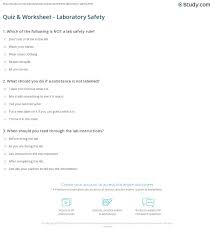 Science quiz / lab week 2015 random science or clickable quiz who's the smartest lab rat? Quiz Worksheet Laboratory Safety Study Com