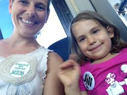 Out and about lilly is helping in my election