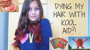 I chose about 4 inches. How To Dye Your Hair With Kool Aid Itscansu Youtube