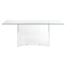 Batheaston oak french farmhouse dining room table. Cb2 Scarpa Glass Acrylic Dining Table Aptdeco Table Dining Table Dining